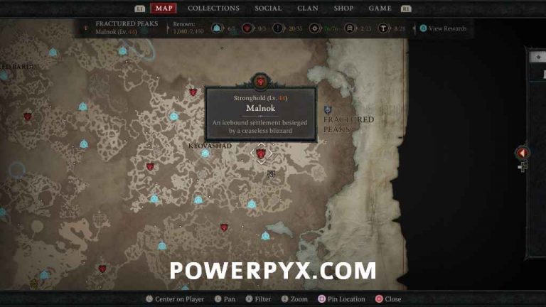 Diablo Fractured Peaks All Stronghold Locations