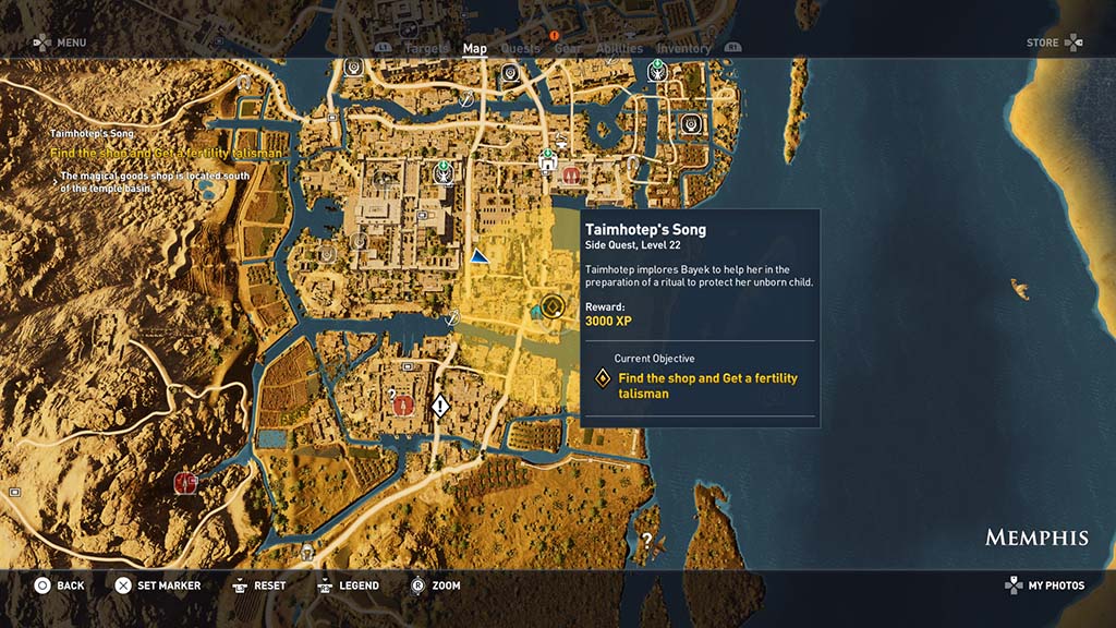 Assassin's Creed Origins Taimhotep's Side Quest Walkthrough