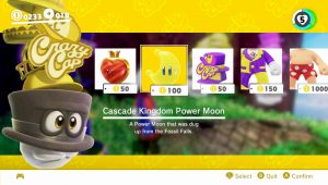 Super Mario Odyssey: Cascade Kingdom Power Moon Locations