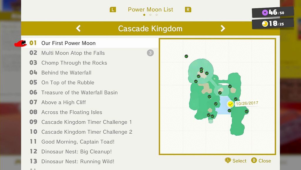 List of Power Moons in the Cascade Kingdom - Super Mario Wiki, the Mario  encyclopedia