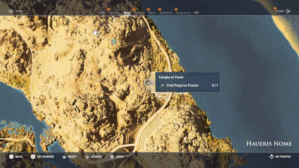 Map of Siwa - Tombs, papyrus puzzles and secrets - Assassin's Creed Origins  Guide
