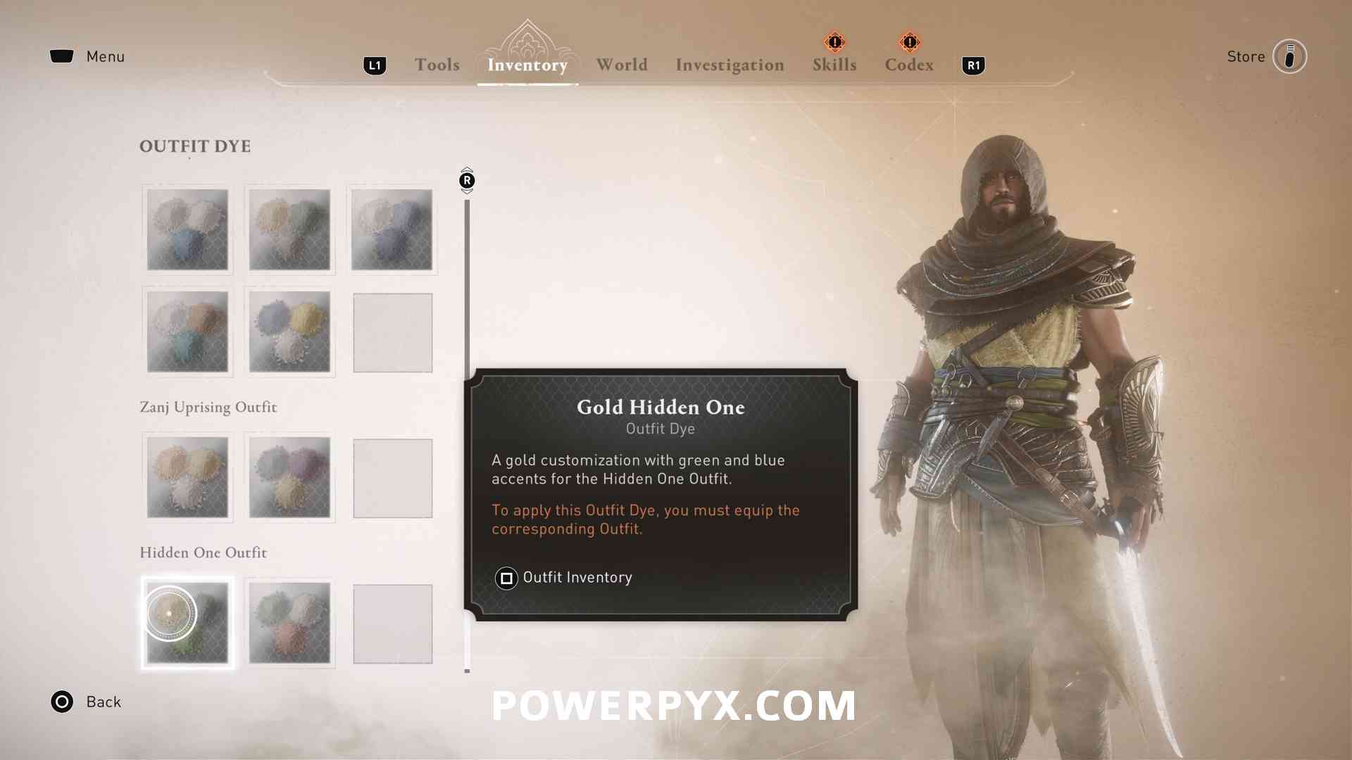 Assassin's Creed Mirage All Outfit Dyes