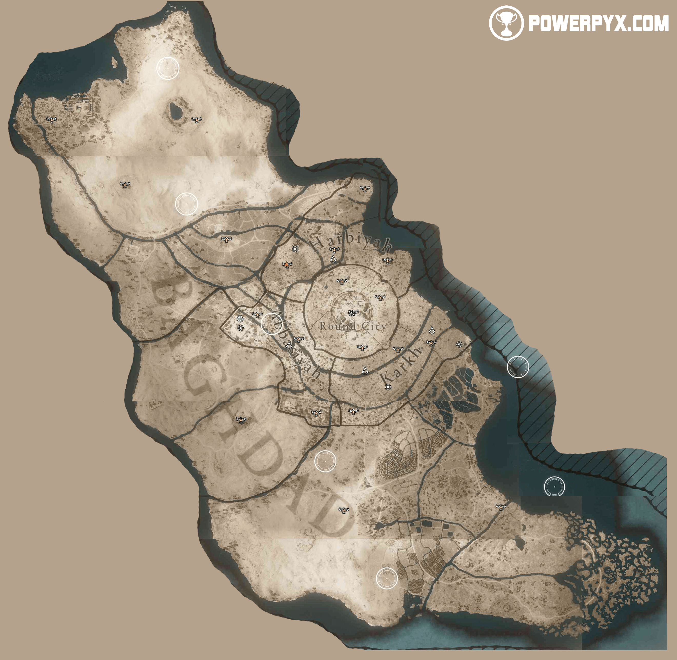 Assassins Creed Mirage World Map 