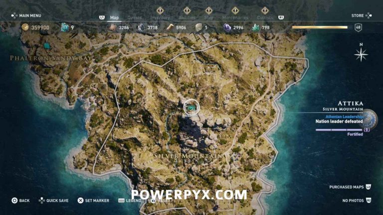 Assassin's Creed Odyssey Legendary Chest Locations Map