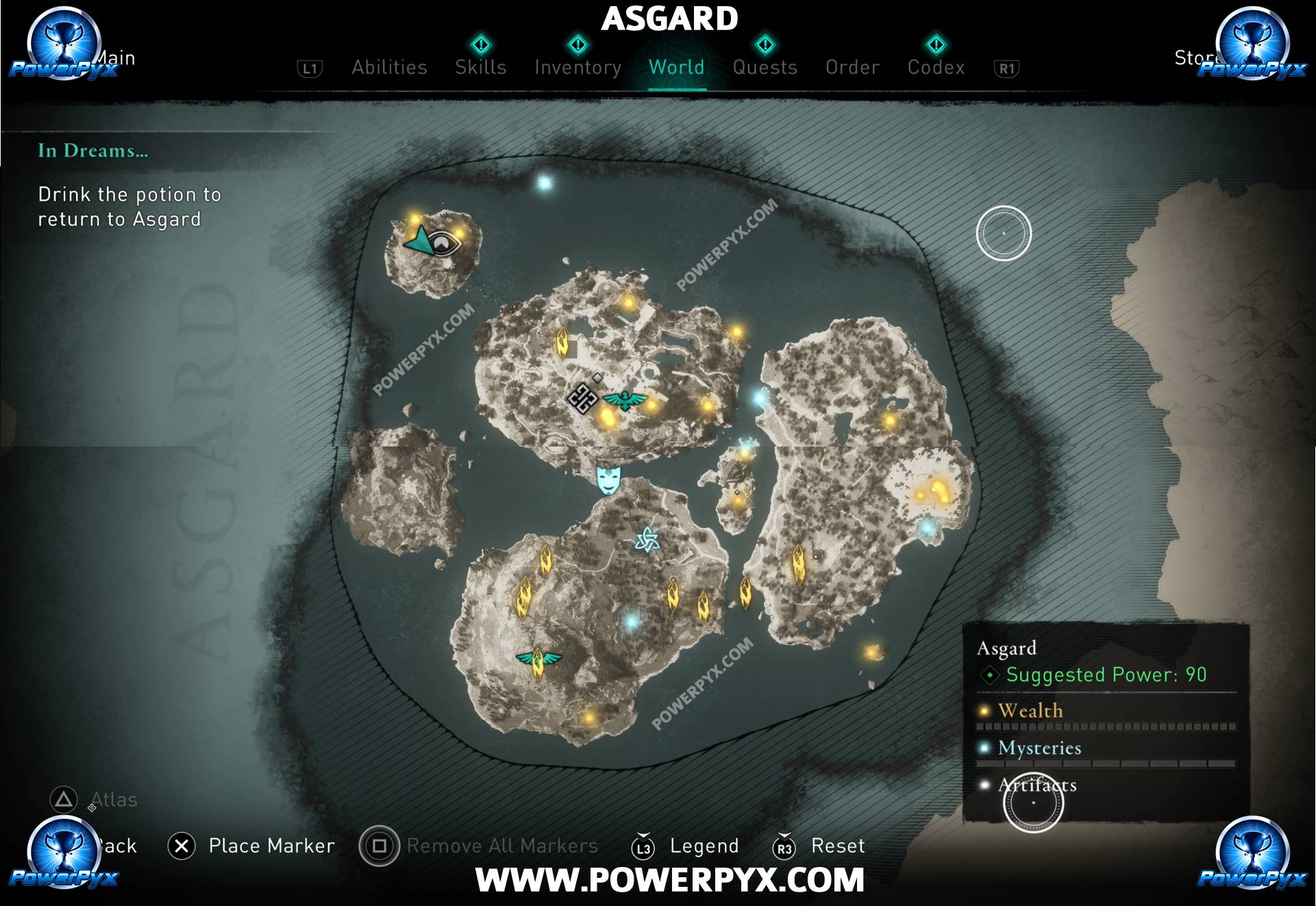 Assassins Creed Valhalla Asgard Map 