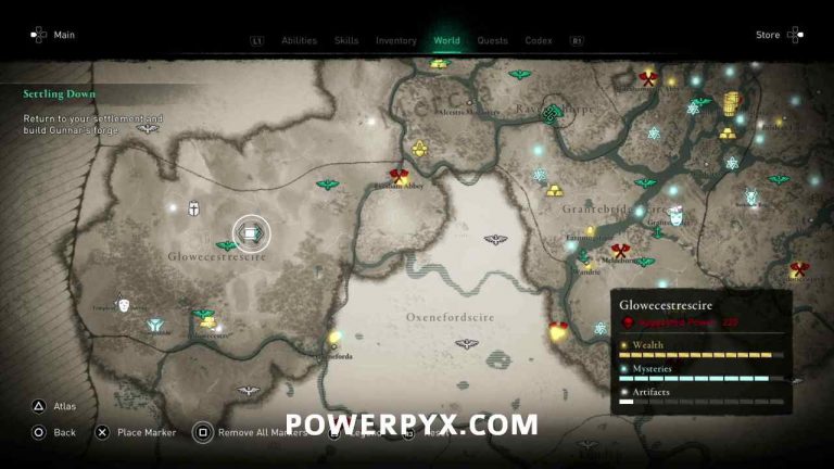 Assassin S Creed Valhalla Glowecestrescire Artifact Locations