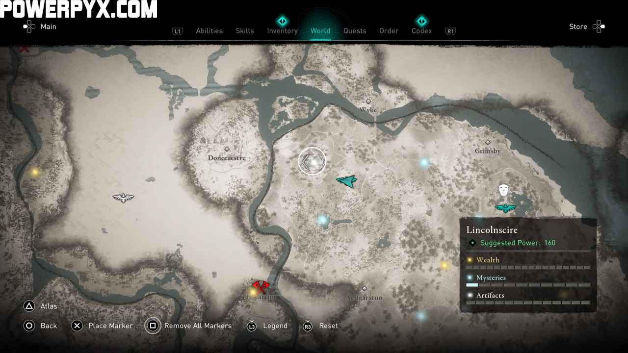 Assassin's Creed Valhalla Lincolnscire Artifact Locations