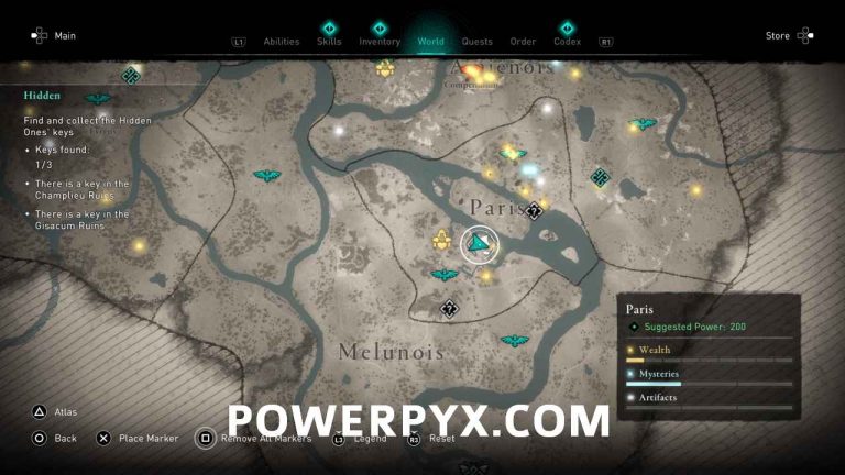Assassin's Creed Valhalla Paris Artifact Locations