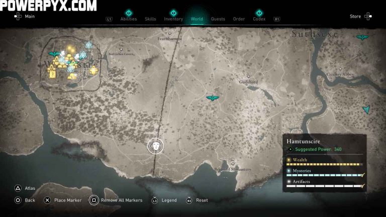 Assassin's Creed Valhalla Suthsexe Artifact Locations