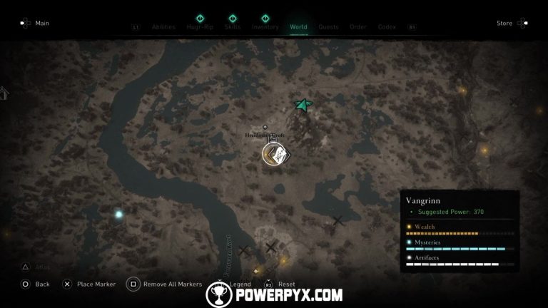 Assassin's Creed Valhalla Vangrinn Artifact Locations