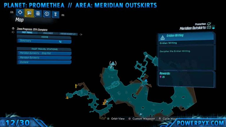 Borderlands 3 All Eridian Writing Slabs Locations