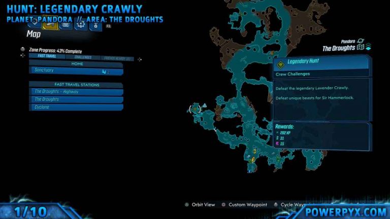 Borderlands 3 All Hammerlock's Legendary Hunt Locations