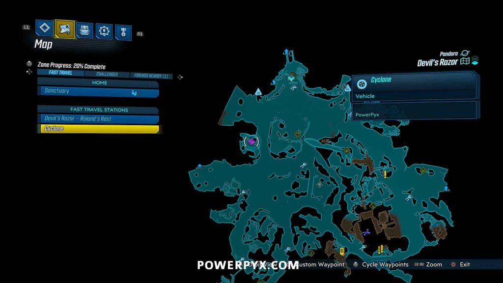 Borderlands 3 - Pandora All Named Locations