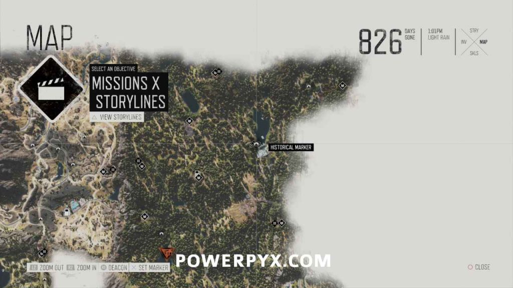 Days Gone All Historical Marker Locations