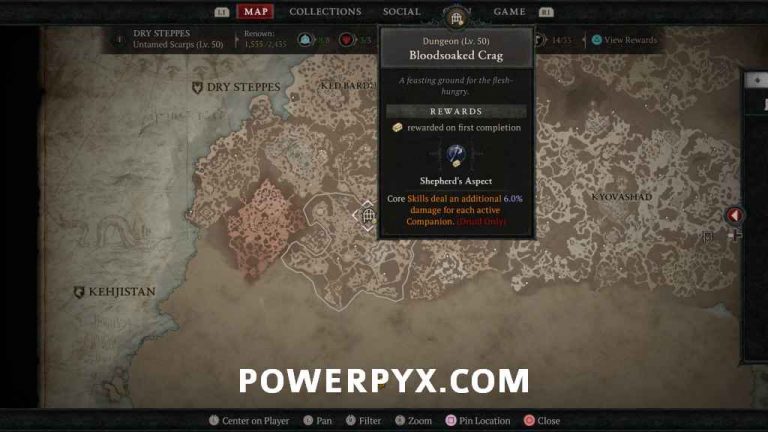 Diablo 4 Dry Steppes All Side Dungeon Locations