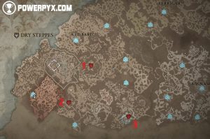 Diablo 4 Dry Steppes All Stronghold Locations