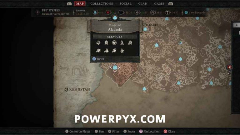 Diablo 4 Dry Steppes All Waypoint Locations