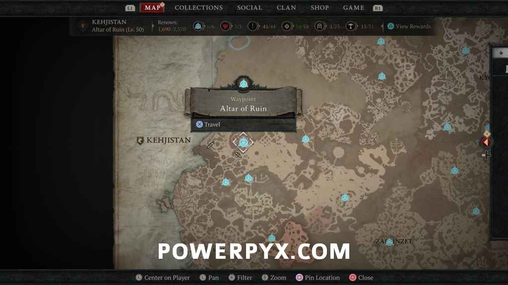 Diablo 4 Kehjistan All Waypoint Locations