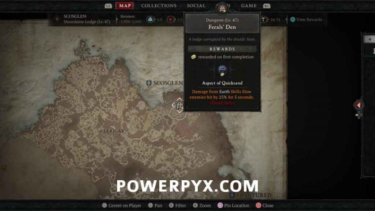 Diablo 4 Scosglen All Side Dungeon Locations