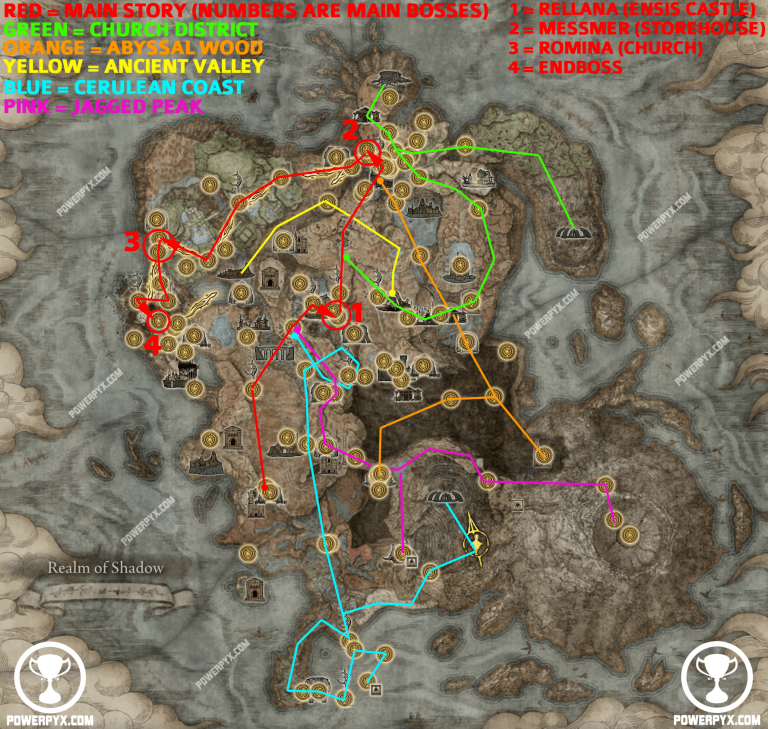 Elden Ring Shadow of the Erdtree DLC World Map