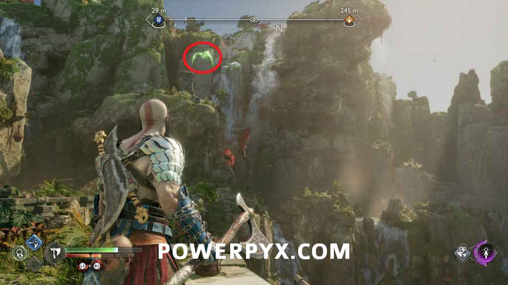 Freya keeps saying “Look over there!” Near the jungle entrance gate. Does  anyone know what she's talking about? : r/GodofWar