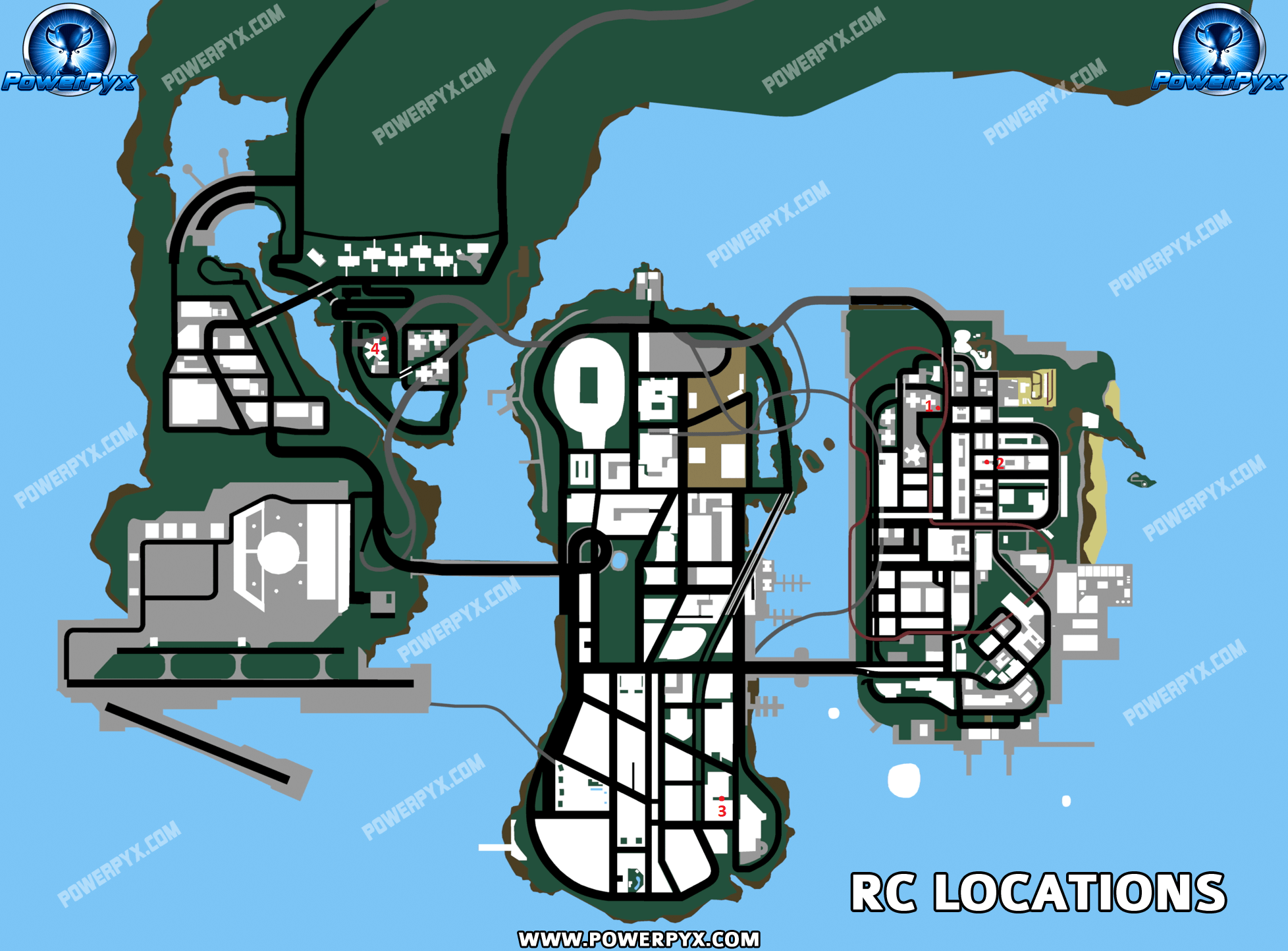 Gta 3 Rc Locations Map 