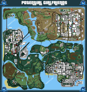 GTA San Andreas Definitive All Girlfriends Locations