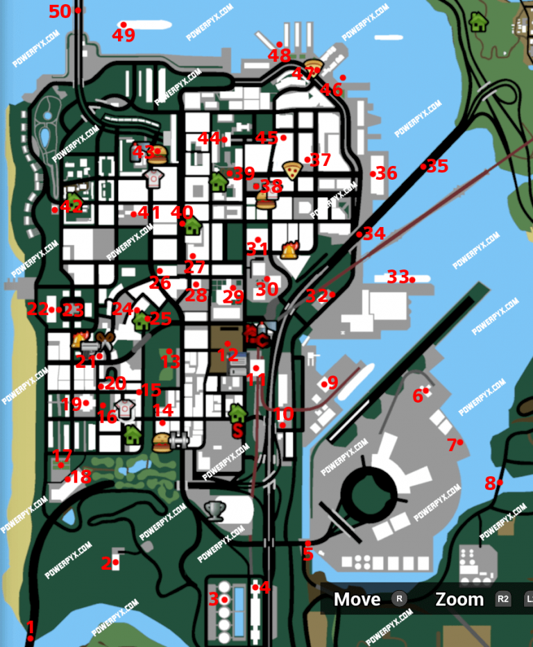 GTA San Andreas Definitive All Snapshot Locations