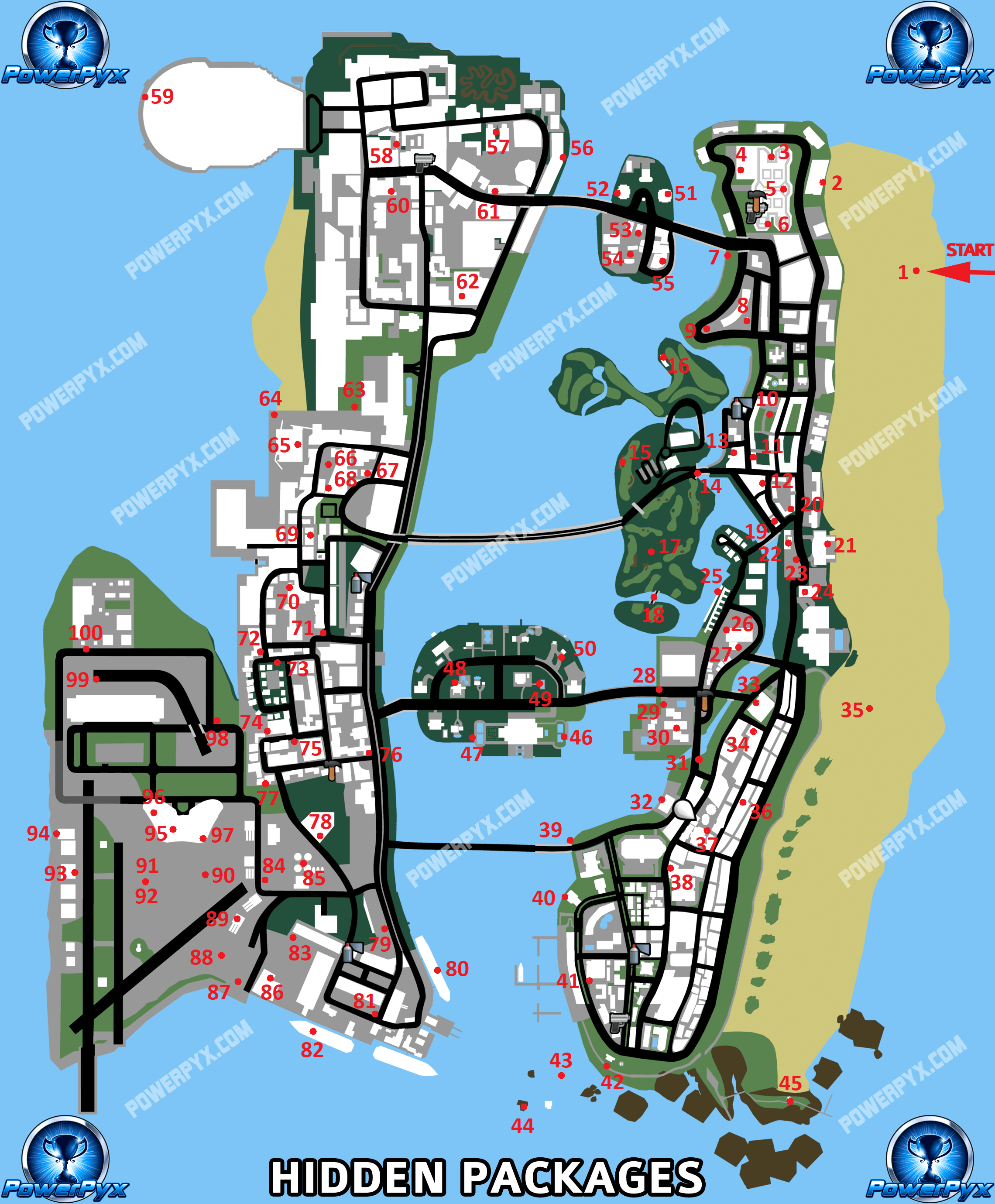 GTA Vice City Definitive All Hidden Package Locations