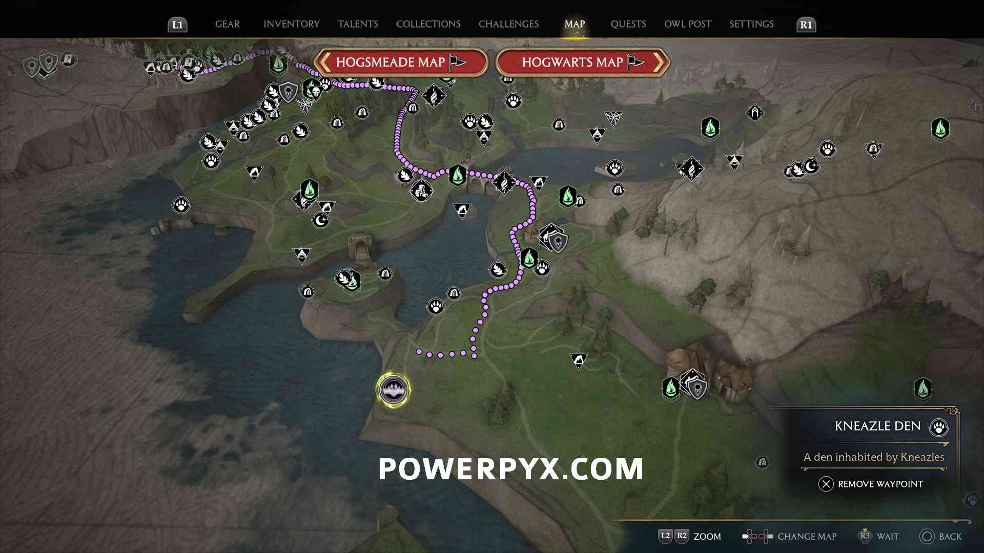 Hogwarts Legacy  Kneazle Locations Map - Den & How To Catch