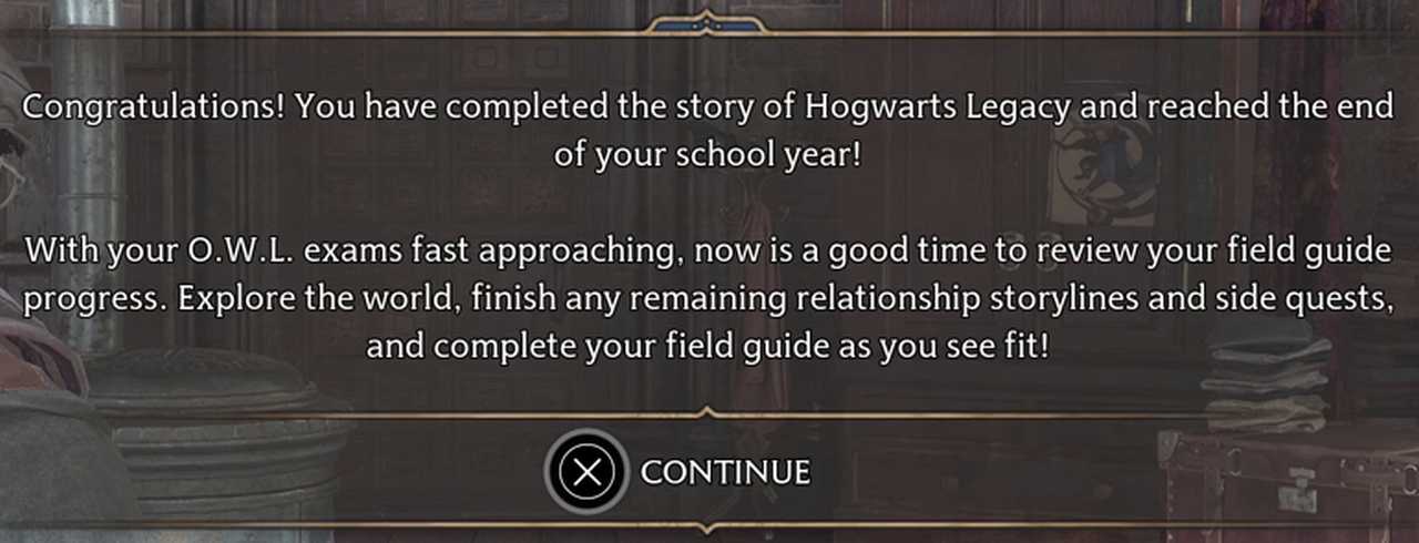 Hogwarts Legacy vai durar cerca de 80 horas para completar a 100%