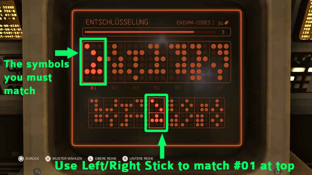 Wolfenstein 2 - How to Beat the Enigma Machine Mini-Game
