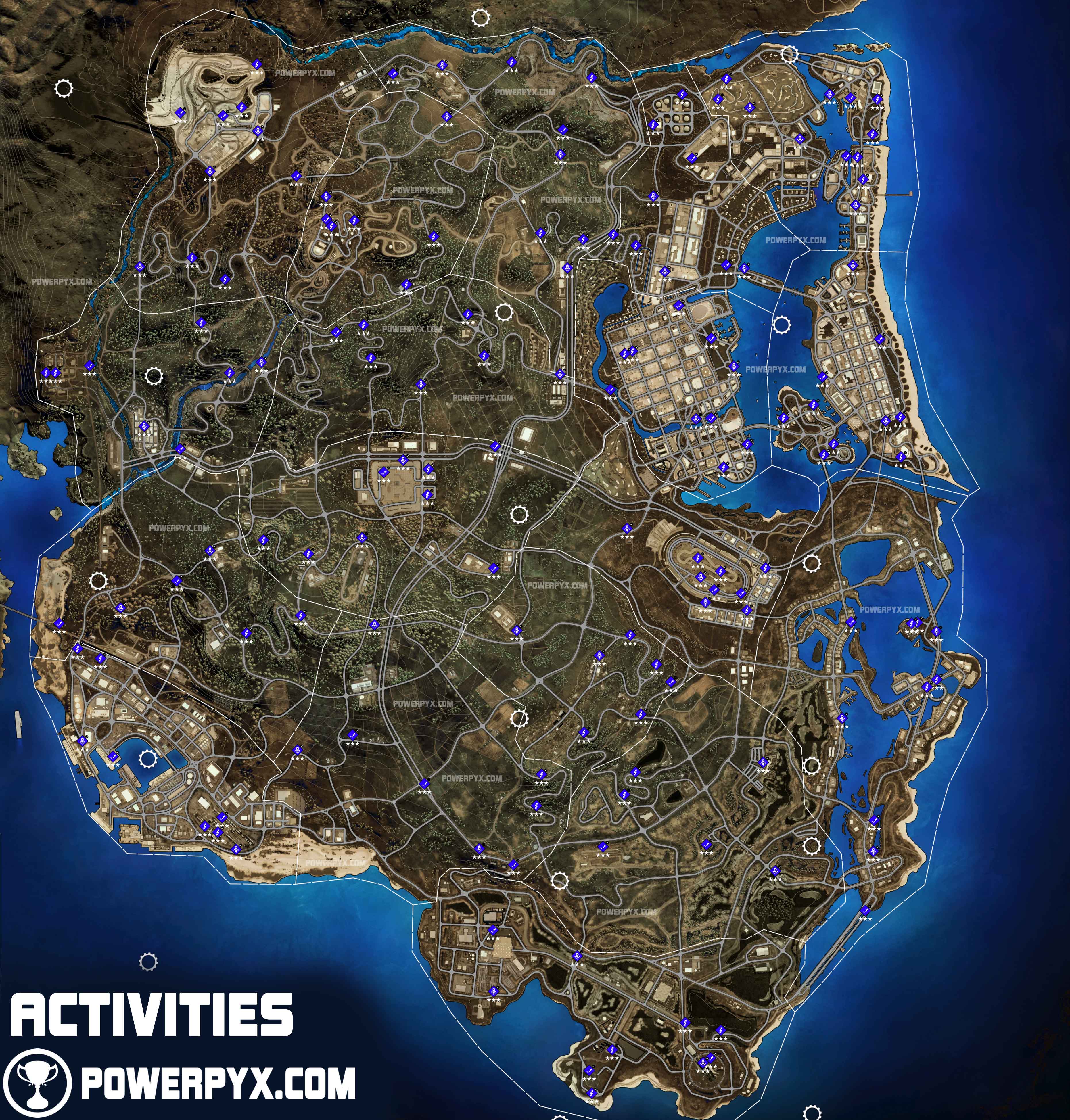 Need For Speed Heat Activities Locations Map 