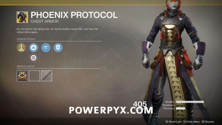 Destiny 2 Forsaken Exotic: Phoenix Protocol (Warlock Chest Armor)