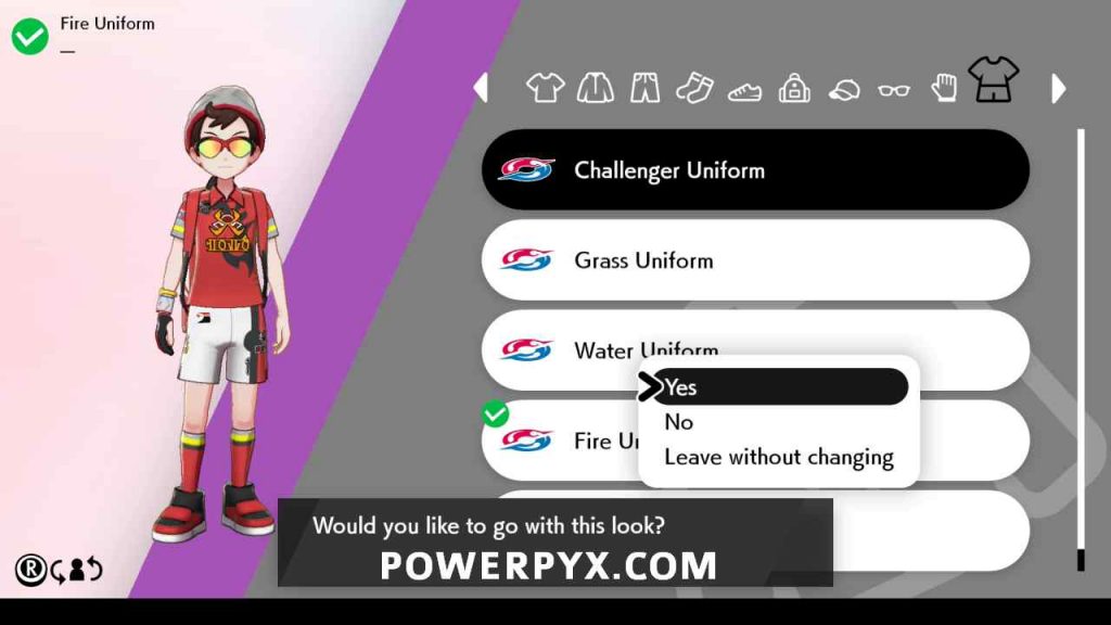 fire type clothes pokemon sword