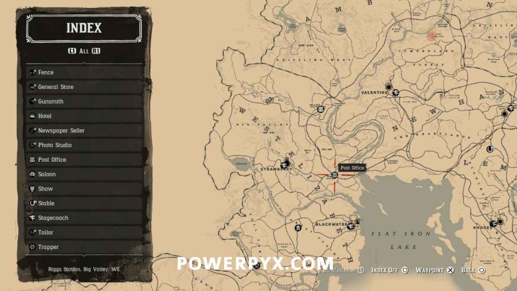 Red Dead Redemption 2 Post Office & Train Station Locations