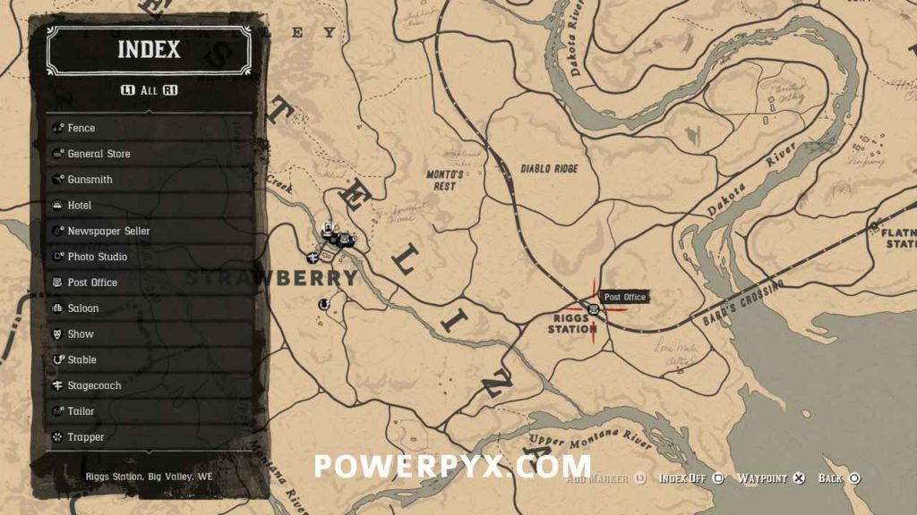 Red Dead Redemption 2 Post Office & Train Station Locations