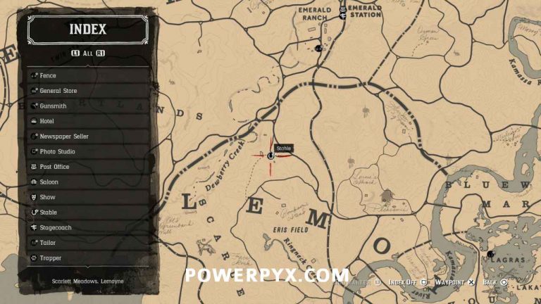 Red Dead Redemption 2 Stables Locations