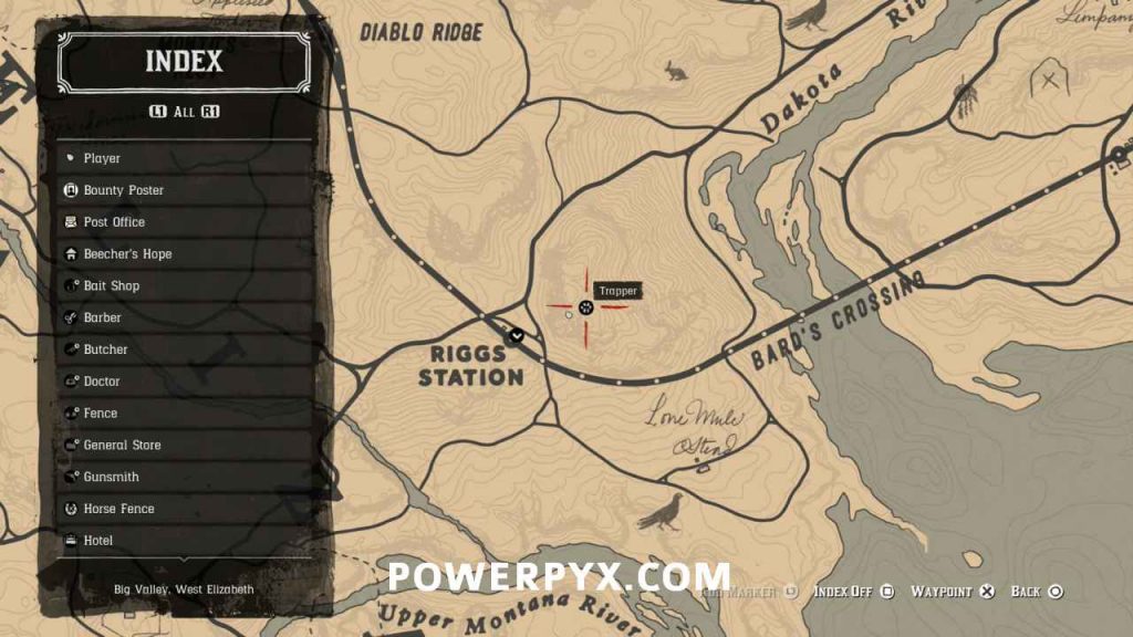 Red Dead Redemption 2 Trapper Locations