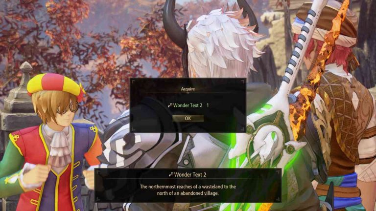 tales of arise wonder text